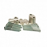 Проставки руля Accel BMA-02 22/22 Silver h18+5+10+6=39