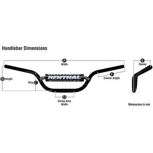 Руль Renthal 764-01 Silver