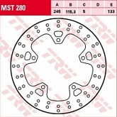 Диск тормозной TRW Lucas MST280