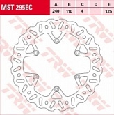 Диск тормозной TRW Lucas MST295EC