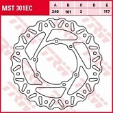 Диск тормозной TRW Lucas MST301EC