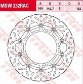 Диск тормозной TRW Lucas MSW232RAC