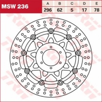 Диск тормозной TRW Lucas MSW236