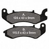 Колодки тормозные EBC FA711V