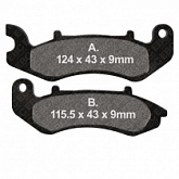 Колодки тормозные EBC SFA707