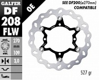 Диск тормозной Galfer DF208FLW
