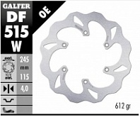 Диск тормозной Galfer DF515W