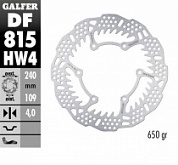 Диск тормозной Galfer DF815HW4