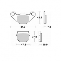 Колодки тормозные Braking 702SM1