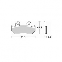 Колодки тормозные Braking 704SM1