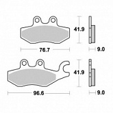 Колодки тормозные Braking 953SM1