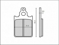 Колодки тормозные Brenta FT3025