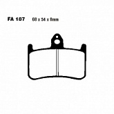 Колодки тормозные EBC EPFA187HH