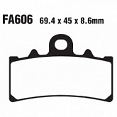 Колодки тормозные EBC EPFA606HH