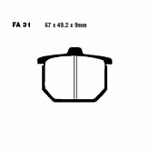Колодки тормозные EBC FA031V