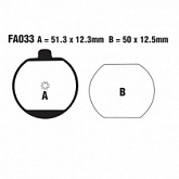 Колодки тормозные EBC FA033