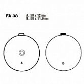Колодки тормозные EBC FA038V