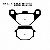Колодки тормозные EBC FA067/3