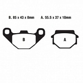 Колодки тормозные EBC FA067TT