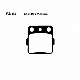 Колодки тормозные EBC FA084MX-S