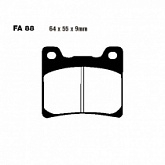 Колодки тормозные EBC FA088