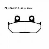 Колодки тормозные EBC FA124/2HH