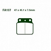 Колодки тормозные EBC FA137R