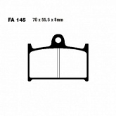 Колодки тормозные EBC FA145HH