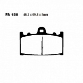 Колодки тормозные EBC FA158