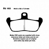 Колодки тормозные EBC FA163