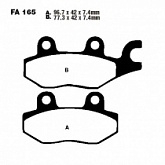 Колодки тормозные EBC FA165TT