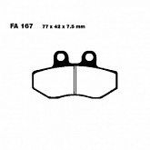 Колодки тормозные EBC FA167HH