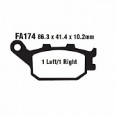 Колодки тормозные EBC FA174V