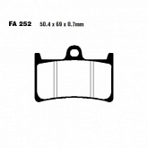 Колодки тормозные EBC FA252