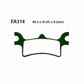 Колодки тормозные EBC FA314R