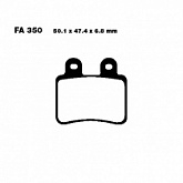 Колодки тормозные EBC FA350