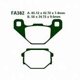 Колодки тормозные EBC FA382