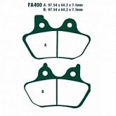 Колодки тормозные EBC FA400