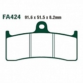 Колодки тормозные EBC FA424