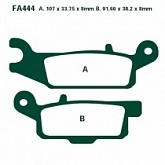 Колодки тормозные EBC FA444R