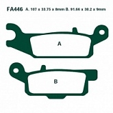 Колодки тормозные EBC FA446R