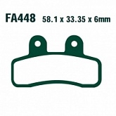 Колодки тормозные EBC FA448