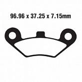 Колодки тормозные EBC FA453TT