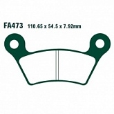 Колодки тормозные EBC FA473