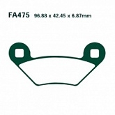 Колодки тормозные EBC FA475TT