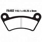 Колодки тормозные EBC FA482TT