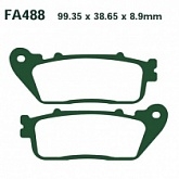 Колодки тормозные EBC FA488HH