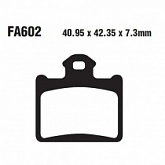 Колодки тормозные EBC FA602TT
