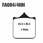 Колодки тормозные EBC FA604/4HH