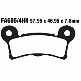 Колодки тормозные EBC FA605/4HH